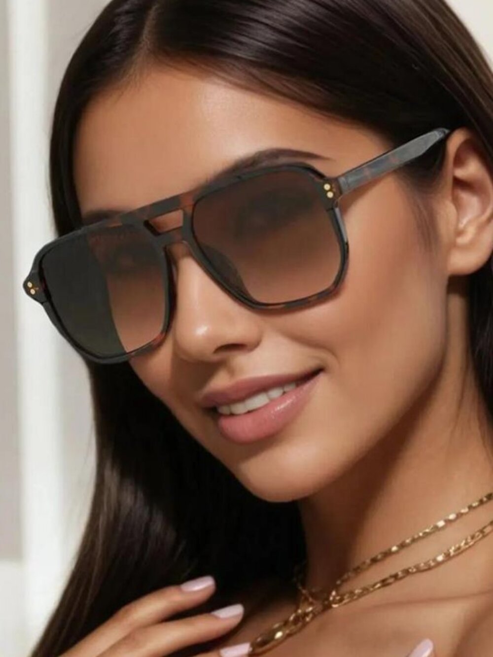Retro Square Oversize  SunGlasses
